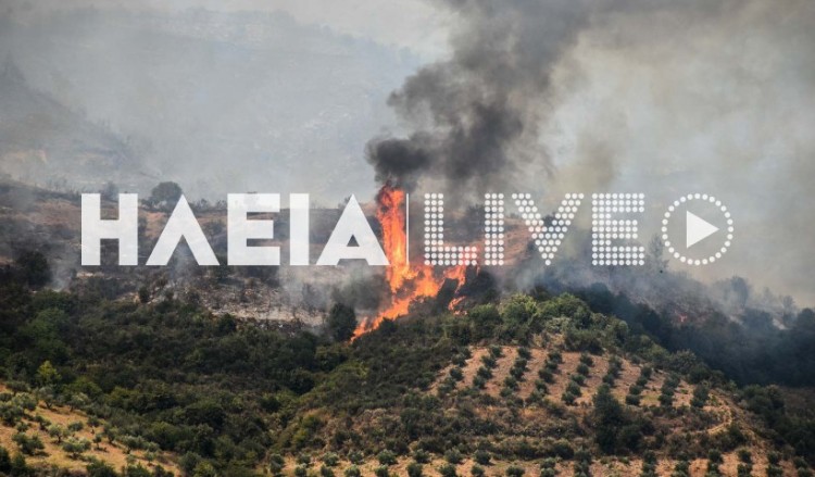 Παίρνει διαστάσεις η φωτιά στην Ηλεία (φωτο, βίντεο)