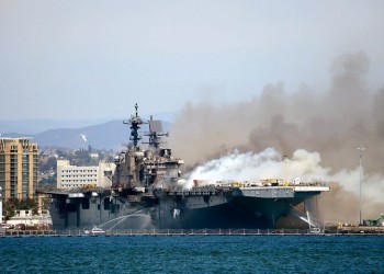 ΗΠΑ: Τουλάχιστον 21 τραυματίες εξαιτίας έκρηξης και πυρκαγιάς σε πολεμικό πλοίο