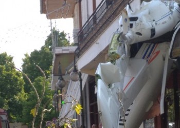 Σέρρες: Στο νοσοκομείο ο 19χρονος χειριστής του μονοκινητήριου που κατέπεσε στην Πρώτη (βίντεο, φωτο)