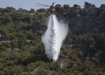 Φωτιά στην Εύβοια, σε δασική περιοχή