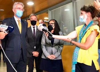 Ο δήμαρχος Θεσσαλονίκης συνάντησε τον Αμερικανό πρέσβη και τη νέα γενική πρόξενο