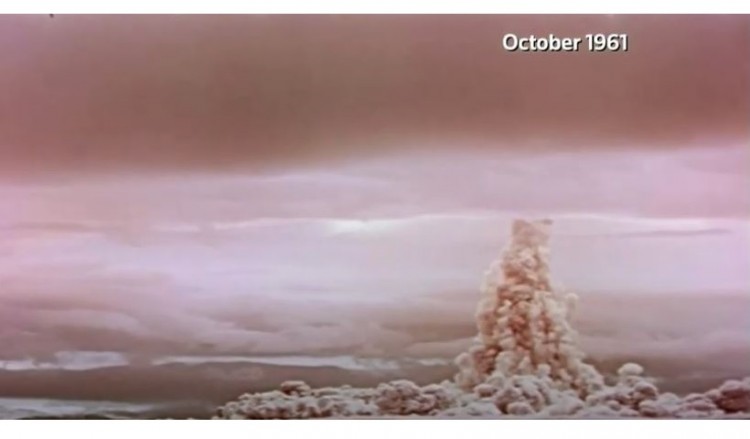 Ρωσία: Βίντεο-ντοκουμέντο με την έκρηξη της Tsar Bomba, της μεγαλύτερης βόμβας υδρογόνου στην ιστορία