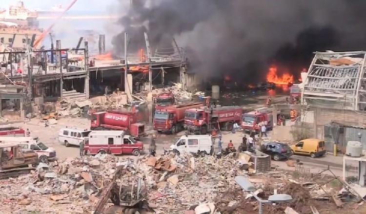 Λίβανος: Νέα φωτιά στη Βηρυτό μετά τη φονική έκρηξη της 4ης Αυγούστου (βίντεο)