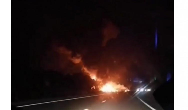 Συντριβή στρατιωτικού αεροσκάφους στην Ουκρανία (βίντεο)