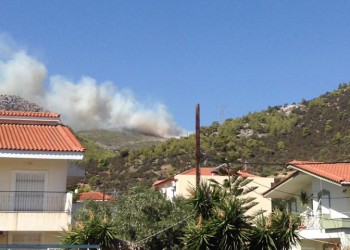 Μεγάλη φωτιά τώρα στη Νέα Μάκρη