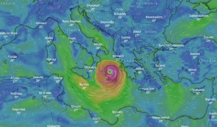 Ο «Ιανός» έφθασε στο Ιόνιο – Σε κατάσταση έκτακτης ανάγκης Ηλεία, Ζάκυνθος, Κεφαλονιά, Ιθάκη (βίντεο)