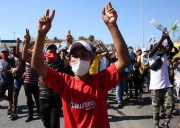 Μυτιλήνη: Διαμαρτυρία προσφύγων και μεταναστών