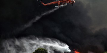 Φωτιά στην περιοχή Ξηρόκαμπος του Δήμου Αρχαίας Ολυμπίας