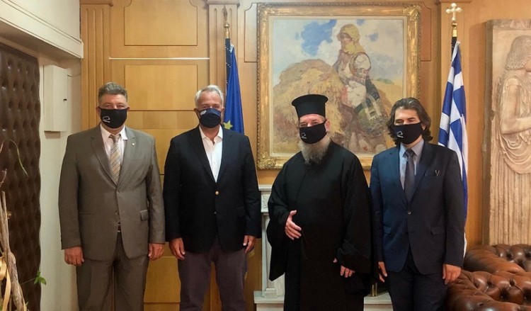 Συνάντηση Βορίδη με τον μητροπολίτη Ίμβρου και Τενέδου Κύριλλο