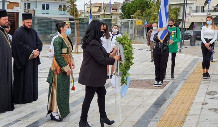 Αγία Βαρβάρα: Λιτά και υπό τη σκιά του κορονοϊού τιμήθηκε η 28η Οκτωβρίου