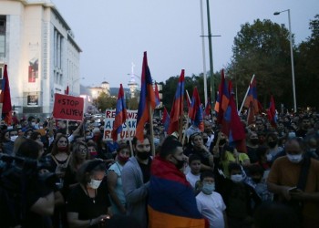 Μηχανοκίνητη πορεία διαμαρτυρίας Αρμενίων στη Θεσσαλονίκη
