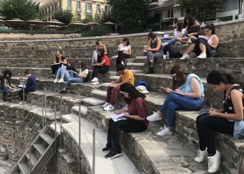 Θεσσαλονίκη: Μάθημα στα... έδρανα της Αρχαίας Αγοράς