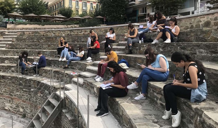 Θεσσαλονίκη: Μάθημα στα... έδρανα της Αρχαίας Αγοράς