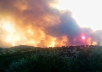 Ζάκυνθος: Μάχη με τις φλόγες πάνω από το «Ναυάγιο» (βίντεο)