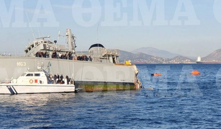 Πειραιάς: Φορτηγό πλοίο συγκρούστηκε με το «Καλλιστώ» του Πολεμικού Ναυτικού