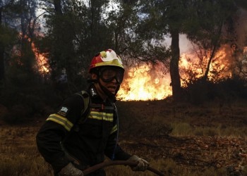 Φωτιά σε περιοχή του Δήμου Βόλβης Θεσσαλονίκης