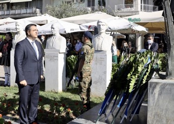 Θεσσαλονίκη: Κατάθεση στεφάνων και επιμνημόσυνη δέηση για την Ημέρα του Μακεδονικού Αγώνα