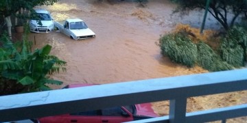 Η κακοκαιρία «έπνιξε» ξανά την Κρήτη (βίντεο)