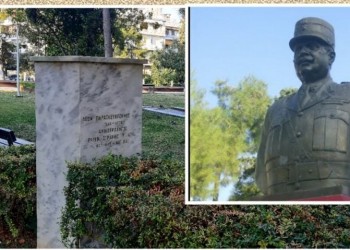 Νέα Σμύρνη: Έκλεψαν την προτομή του αρχιστράτηγου της Μικρασιατικής Εκστρατείας, Λεωνίδα Παρασκευόπουλου