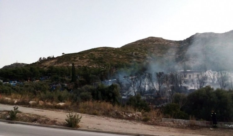 Μικρής έκτασης πυρκαγιά στο ΚΥΤ Σάμου