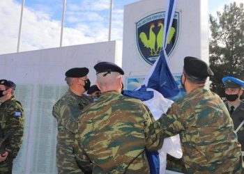 Εικόνα από τα αποκαλυπτήρια του μνημείου (φωτ.: Γενικό Επιτελείο Εθνικής Άμυνας)