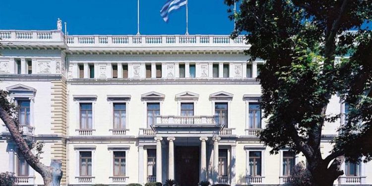 Εξωτερική άποψη του Προεδρικού Μεγάρου (φωτ.: presidency.gr)
