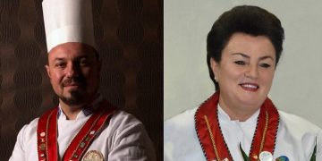 Εμμανουήλ Στράτος και Κική Εμμανουηλίδου, μέλη της Λέσχης Αρχιμαγείρων Βορείου Ελλάδος