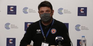 Ο υφυπουργός Πολιτικής Προστασίας και Διαχείρισης Κρίσεων Νίκος Χαρδαλιάς (φωτ.: ΑΠΕ-ΜΠΕ / Αλέξανδρος Βλάχος)