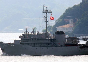To TCG Çeşme A599 (φωτ.: Twitter / YorukIsik)