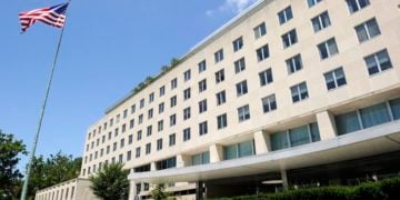 Το «Harry S. Truman Building», τα κεντρικά γραφεία του υπουργείου Εξωτερικών των ΗΠΑ (φωτ.: EPA / Mike Theiler)
