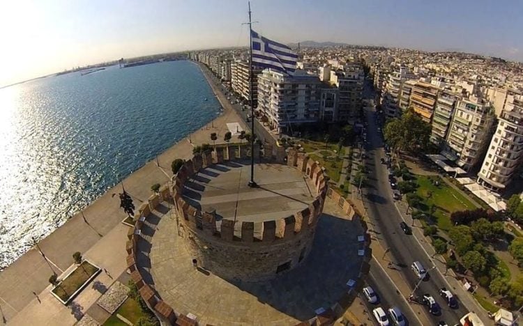 O Λευκός Πύργος της Θεσσαλονίκης (Φωτ.: facebook/ 2ο Πρότυπο Πειραματικό Λύκειο Θεσσαλονίκης)