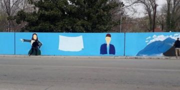 Το γκράφιτι που διχάζει την Δράμα (photos)