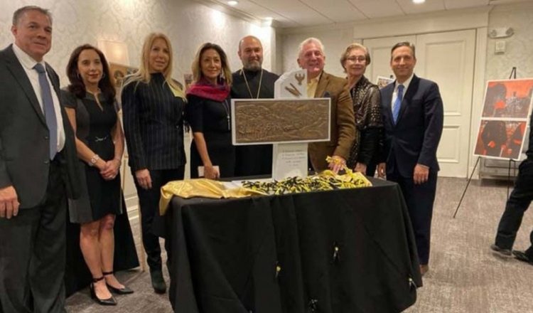 Στιγμιότυπο από την παρουσίαση της μακέτας του μνημείου, το 2019 (φωτ.: Β. Τσανακτσίδου)