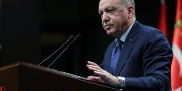 ( Φωτ.: ΑΠΕ-ΜΠΕ/ EPA/ Turkish President Press Office)