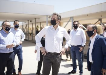 (Φωτ.: ΑΠΕ-ΜΠΕ / Γραφίιο Τύπου Πρωθυπουργού / Δημήτρης Παπαμήτσος)