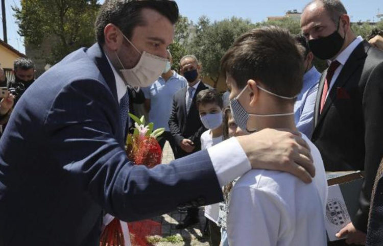 Ο υφυπουργός της Τουρκίας Γιαβούζ Σελίμ Κιράν στη Θράκη (φωτ.: TRT)