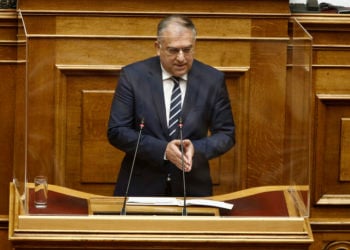Ο βουλευτής της ΝΔ Τάκης Θεοδωρικάκος (Φωτ. αρχείου: ΑΠΕ-ΜΠΕ/ Αλέξανδρος Βλάχος)