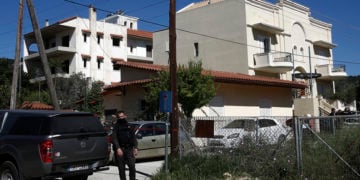 H μεζονέτα του ζευγαριού στα Γλυκά Νερά (φωτ.: ΑΠΕ-ΜΠΕ / Γιάννης Κολεσίδης)