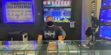 Ο Κωνσταντίνος Αγγελάτος, ιδιοκτήτης καταστήματος ΟΠΑΠ στο Περιστέρι (φωτ.: ΟΠΑΠ)