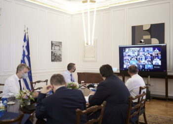 (Φωτ,: ΑΠΕ-ΜΠΕ/ Γραφείο Τύπου του Πρωθυπουργού/ Δημήτρης Παπαμήτσος)