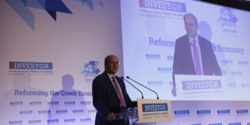 Ο υπουργός Εργασίας και Κοινωνικών Υποθέσεων Κωστής Χατζηδάκης μιλάει στο 4th InvestGR Forum 2021 που γίνεται σε κεντρικό ξενοδοχείο της Αθήνας, Τετάρτη 14 Ιουλίου  2021.  ΑΠΕ-ΜΠΕ/ΑΠΕ-ΜΠΕ/ ΑΛΕΞΑΝΔΡΟΣ ΒΛΑΧΟΣ