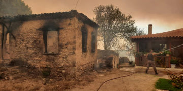 Αχλαδινή Ηλείας πριν από λίγες μέρες (φωτ.: Facebook / Ένωση Κουμανιωτών Ηλείας)