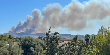(Φωτ.: Facebook / Πυρκαγιά Ενημέρωση / Θεόδωρος Χριστοδουλάκης)