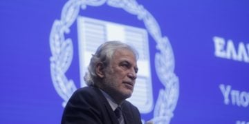 Ο Χρήστος Στυλιανίδης όταν ήταν υπουργός Κλιματικής Κρίσης και Πολιτικής Προστασίας (φωτ. αρχείου: ΑΠΕ-ΜΠΕ/ Κώστας Τσιρώνης)