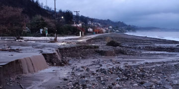 Παραλία Αχλαδίου (φωτ.: Facebook / Γιώργος Τσαπουρνιώτης)