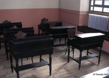 Στο εσωτερικό της Θεολογικής Σχολής της Χάλκης (φωτ.: Θωμαΐς Κιζιρίδου)