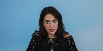 Η υφυπουργός Εργασίας και Κοινωνικών Υποθέσεων Δόμνα Μιχαηλίδου (φωτ.: EUROKINISSI/Γιάννης Παναγόπουλος)