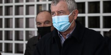 Ο πρόεδρος της ΠΟΕΔΗΝ (φωτ.: Σωτήρης Δημητρόπουλος/ Eurokinissi)