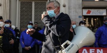 Ο πρόεδρος της ΠΟΕΔΗΝ Μιχάλης Γιαννακός (Φωτ.: EUROKINISSI)