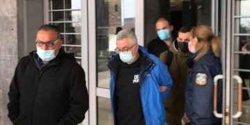 Κατά την εξοδό του από τα δικαστήρια (φωτ.: Eurokinissi)